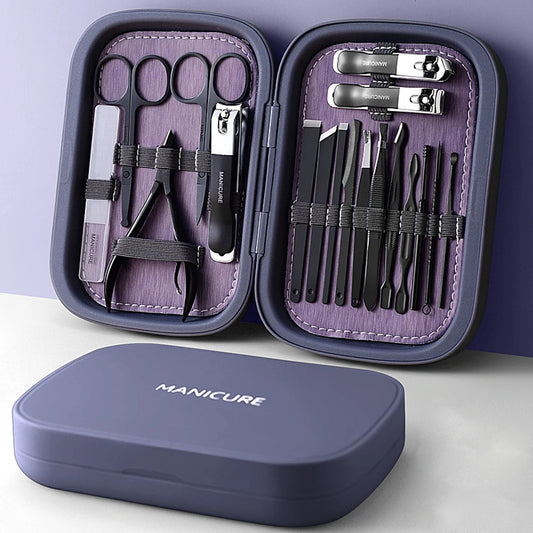 Kit de Manucure et Pédicure Professionnel 18 en 1